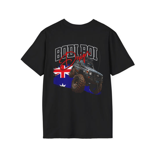 4x4 Offroad T-Shirt — "Bold Boy" Australia Flag Truck Graphic