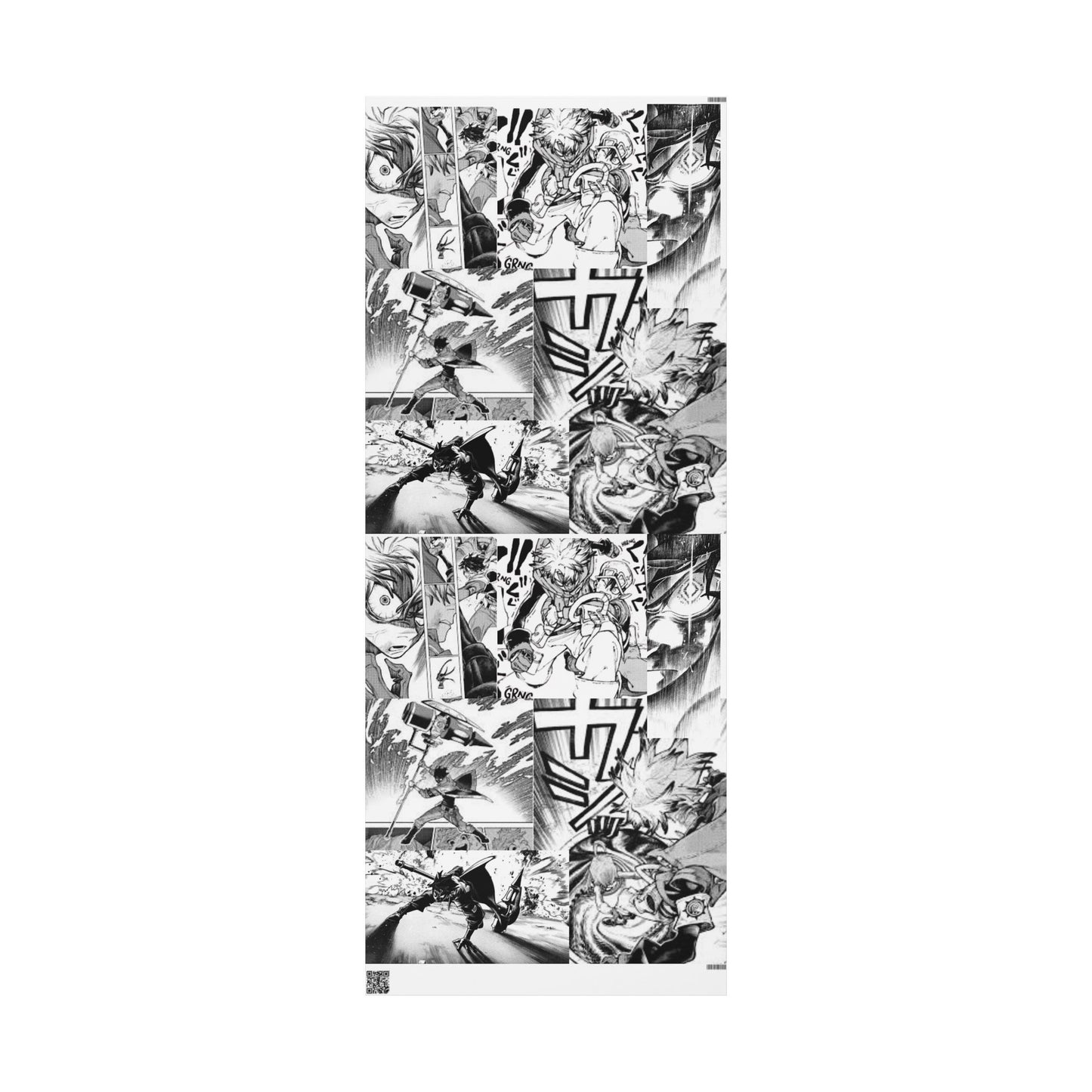 Gachiakuta Black White Abstract Marble Wrapping Papers | Modern Gift Wrap Roll