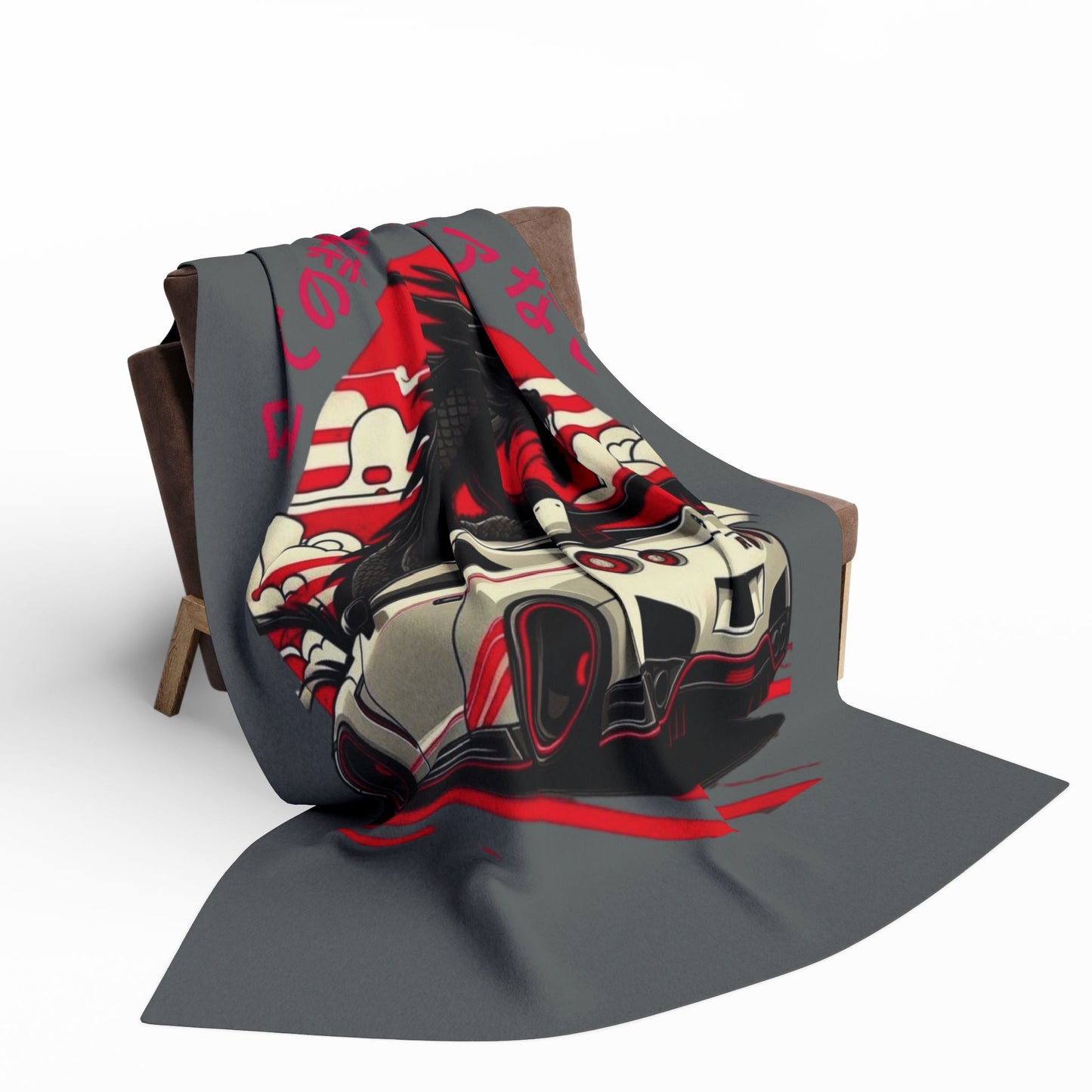 Drift car bodi boi Fleece Blanket, Cozy Throw for Car Lovers,