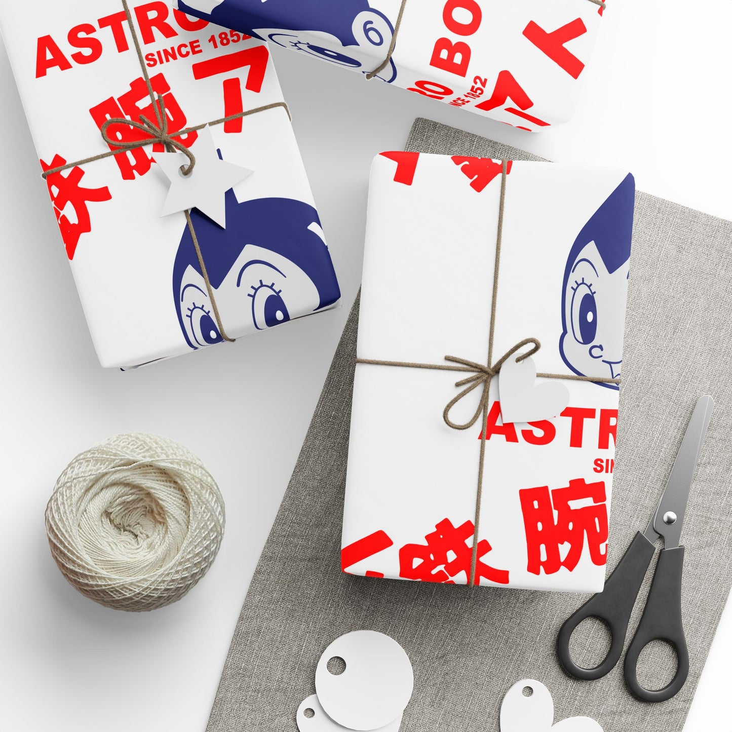 Astro Boy Retro Logo Wrapping Paper — Japanese Anime Gift Wrap