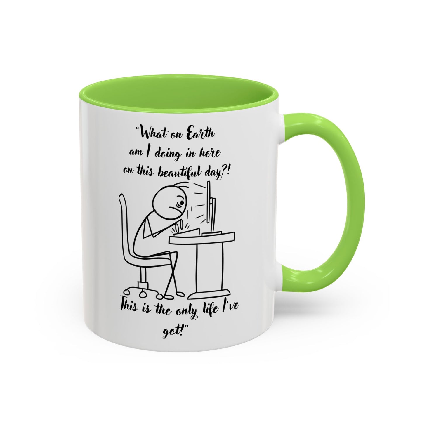 What am I doing here Coffee Mug | Fun Gift for Cat Lovers,