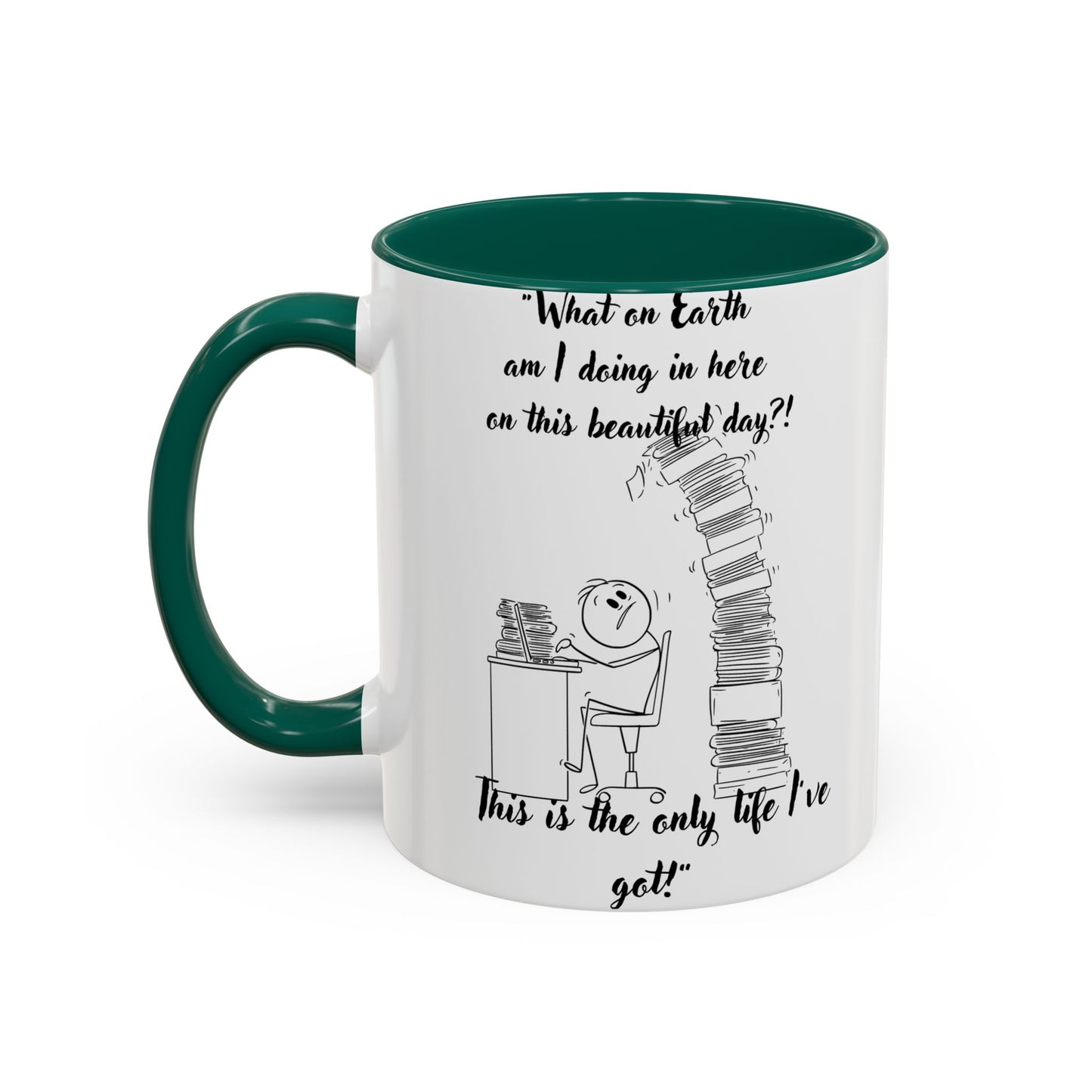 What am I doing here  Coffee Mug - Perfect for Writers, Students, and Book