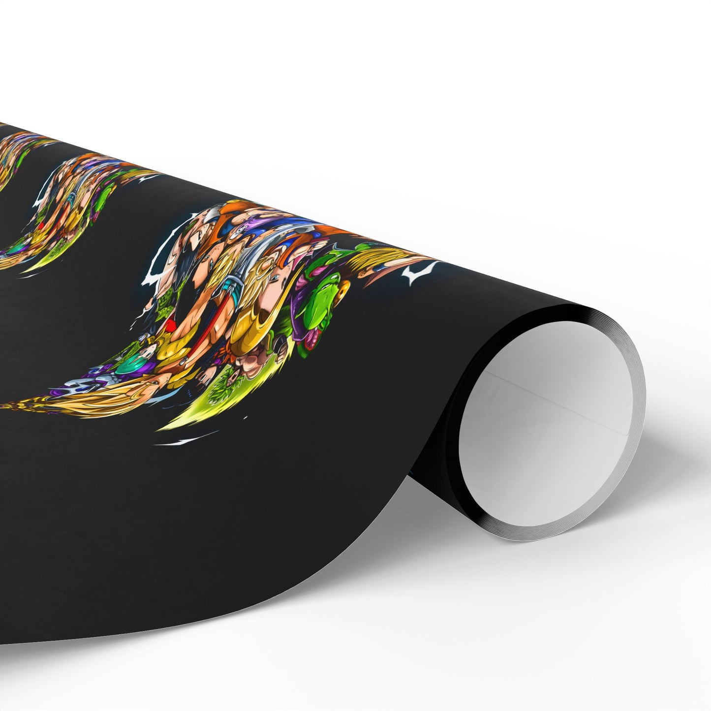 Wrapping Paper Roll — Colorful Anime Collage Gift Wrap