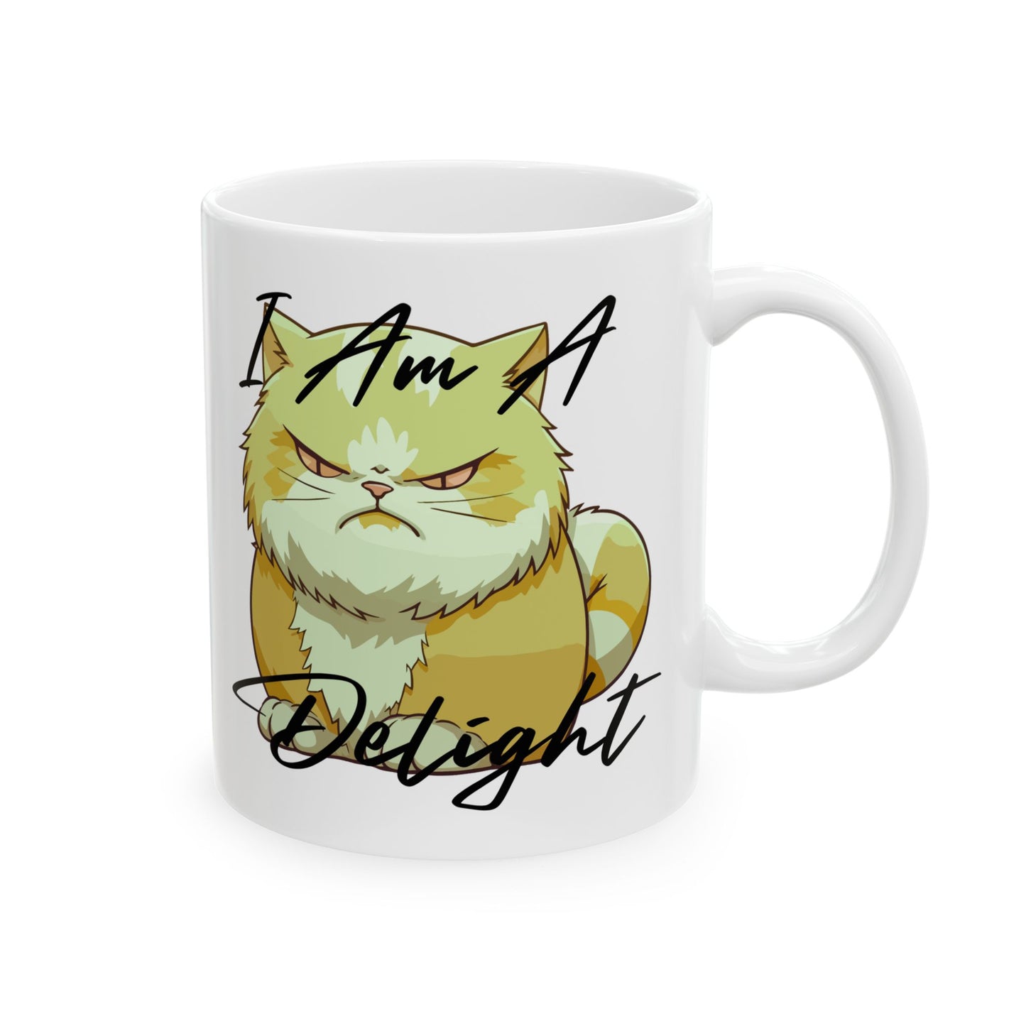 Paw-steely I'm a delight Cozy Cat Mug, Perfect Gift for Cat Lovers,
