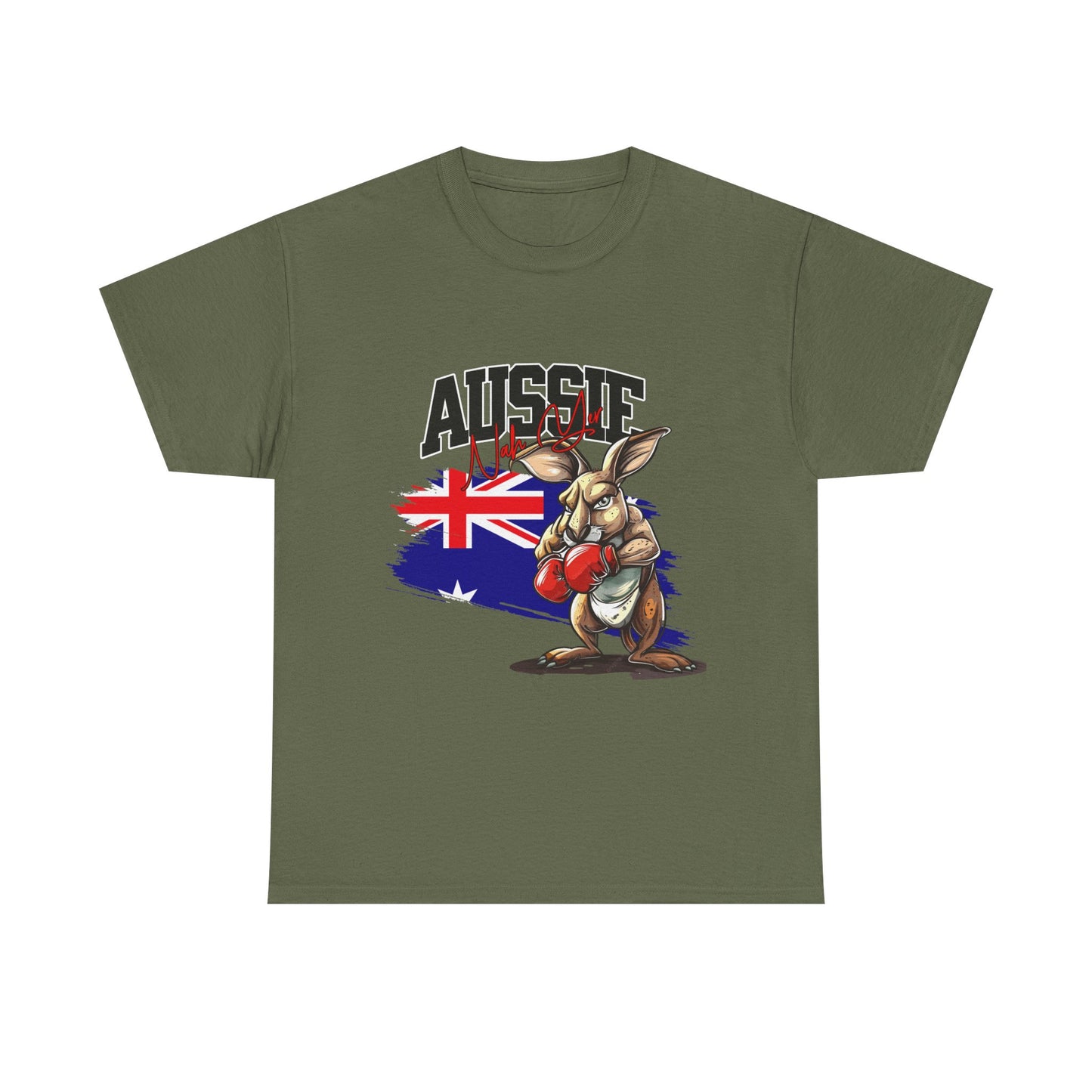 Aussie Boxing Kangaroo T-Shirt – Australian Flag Graphic Tee