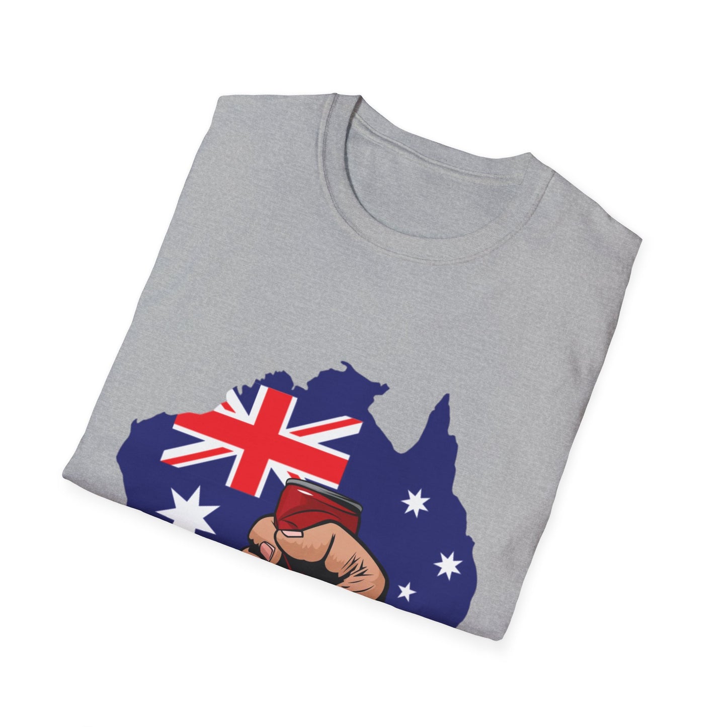 Australia Fist Flag T-Shirt — Patriotic Aussie Pride Tee