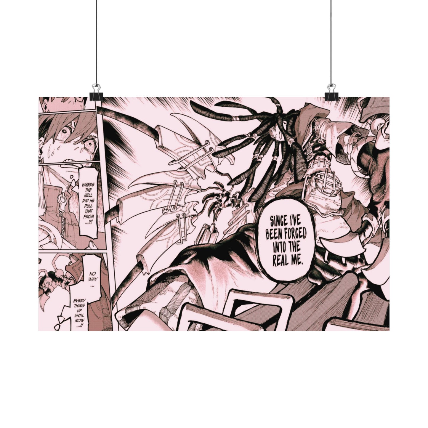 Gachiakuta Manga Action Scene Matte Horizontal Poster Anime Comic Panel Wall Art