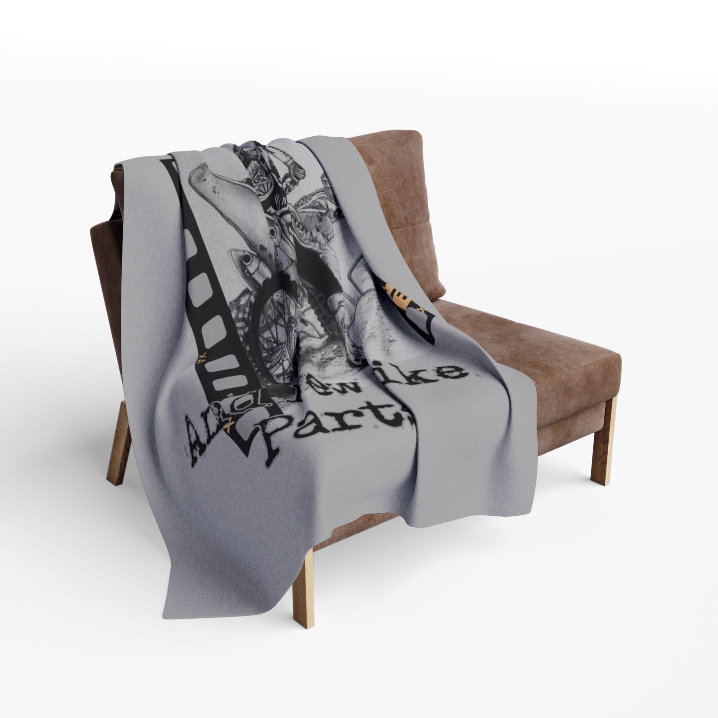 Motocross Fleece Blanket Cozy Throw for Riders, Gift for Bikers,