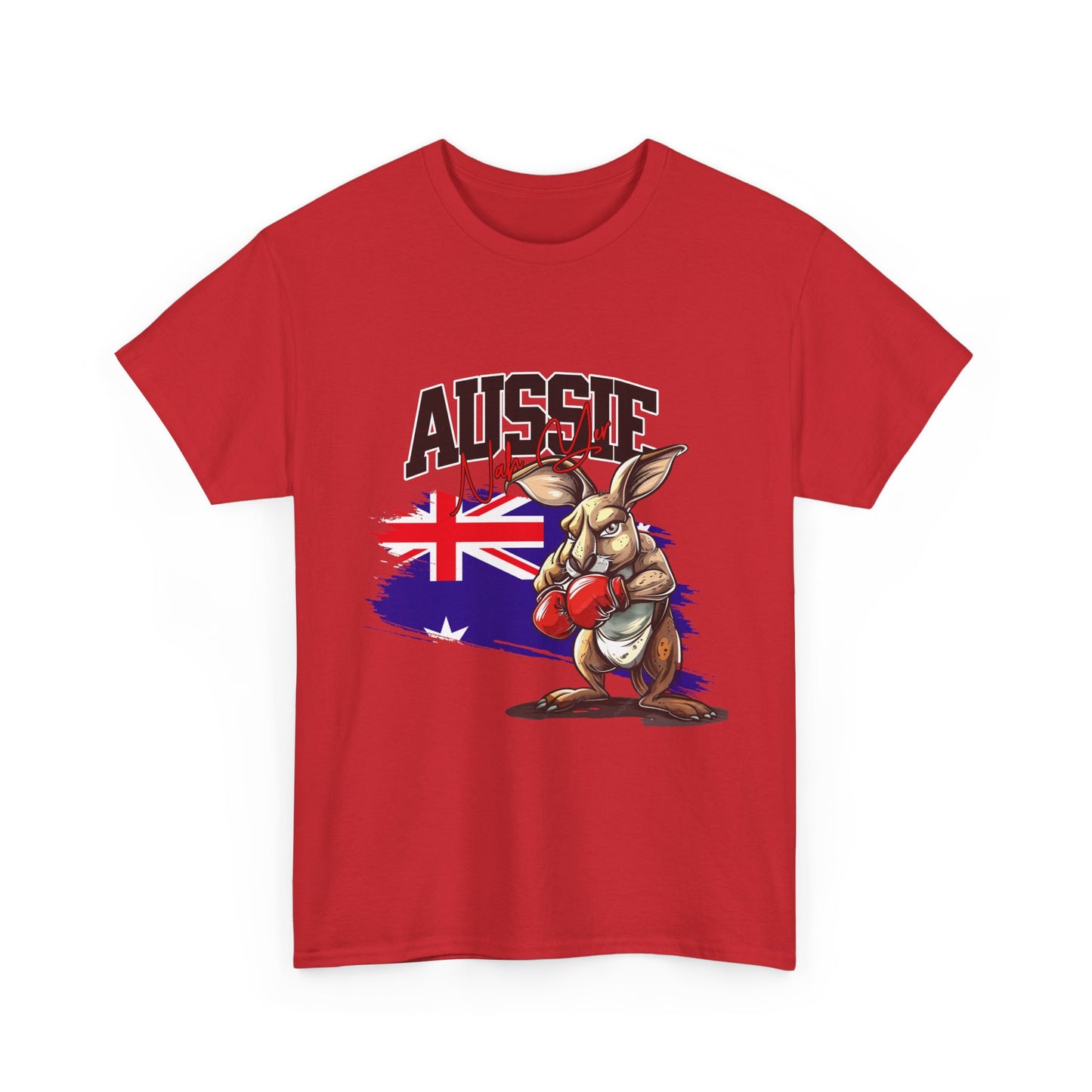 Aussie Boxing Kangaroo T-Shirt – Australian Flag Graphic Tee