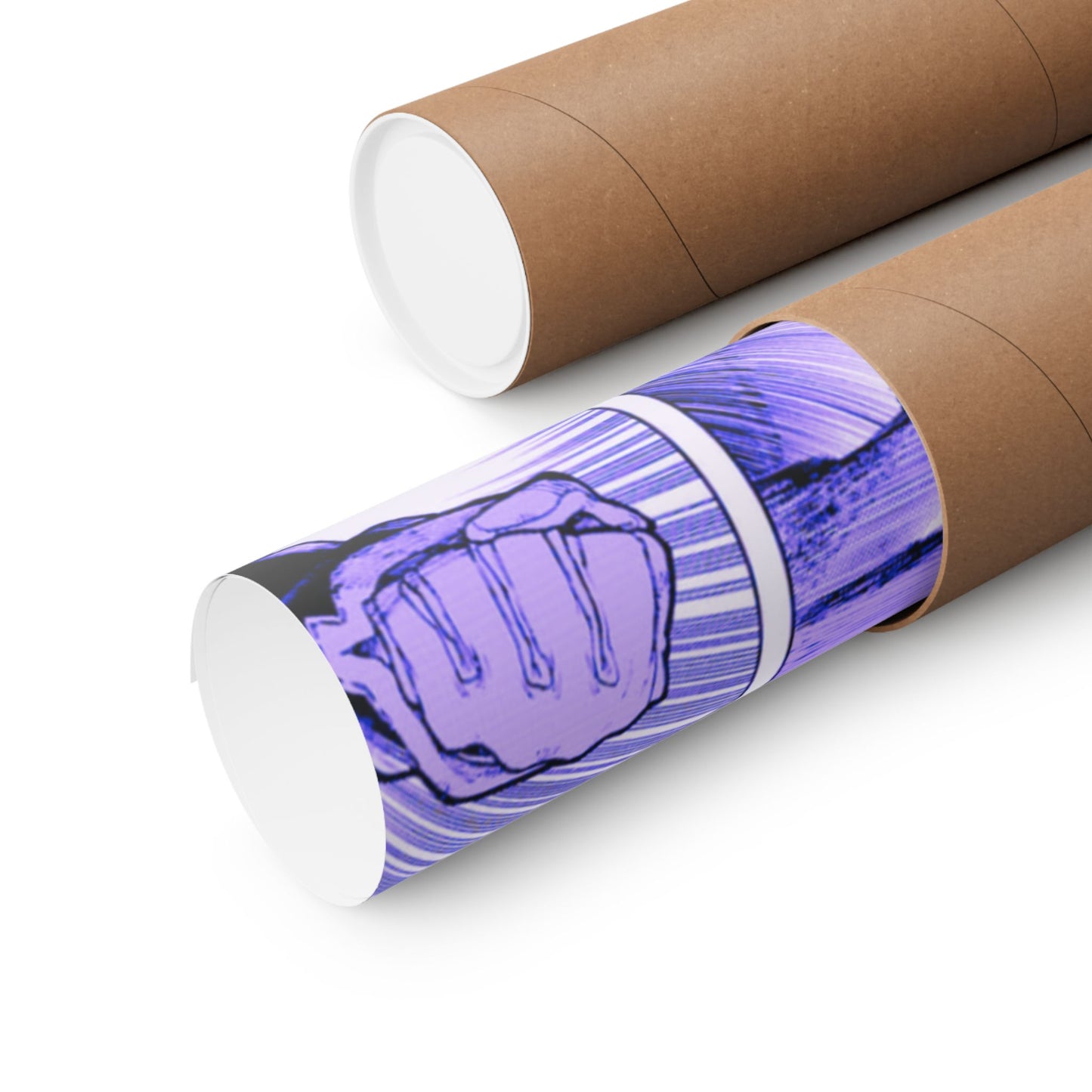 Gachiakauta Fight Scene Matte Horizontal Poster | Action Manga Wall Art