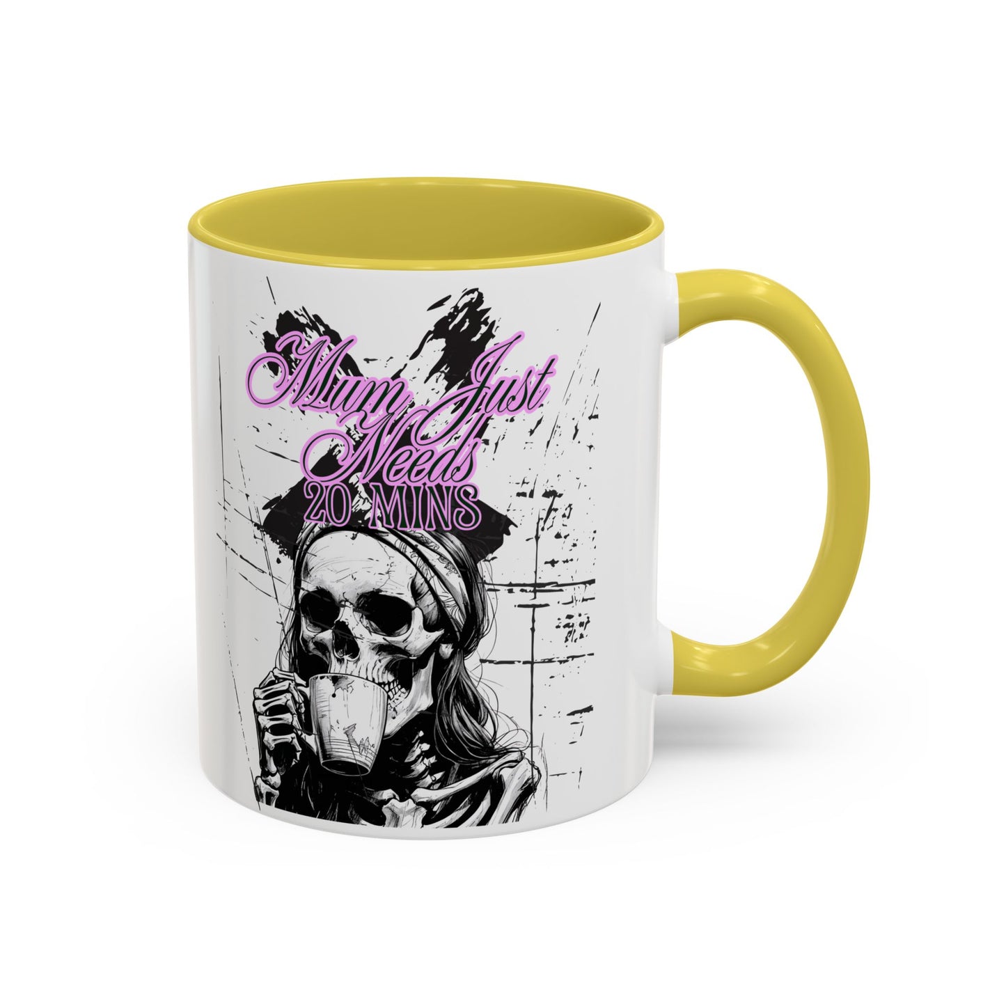 Mum Just Needs 20 min | Perfect for Coffee Lovers, Halloween Decor,