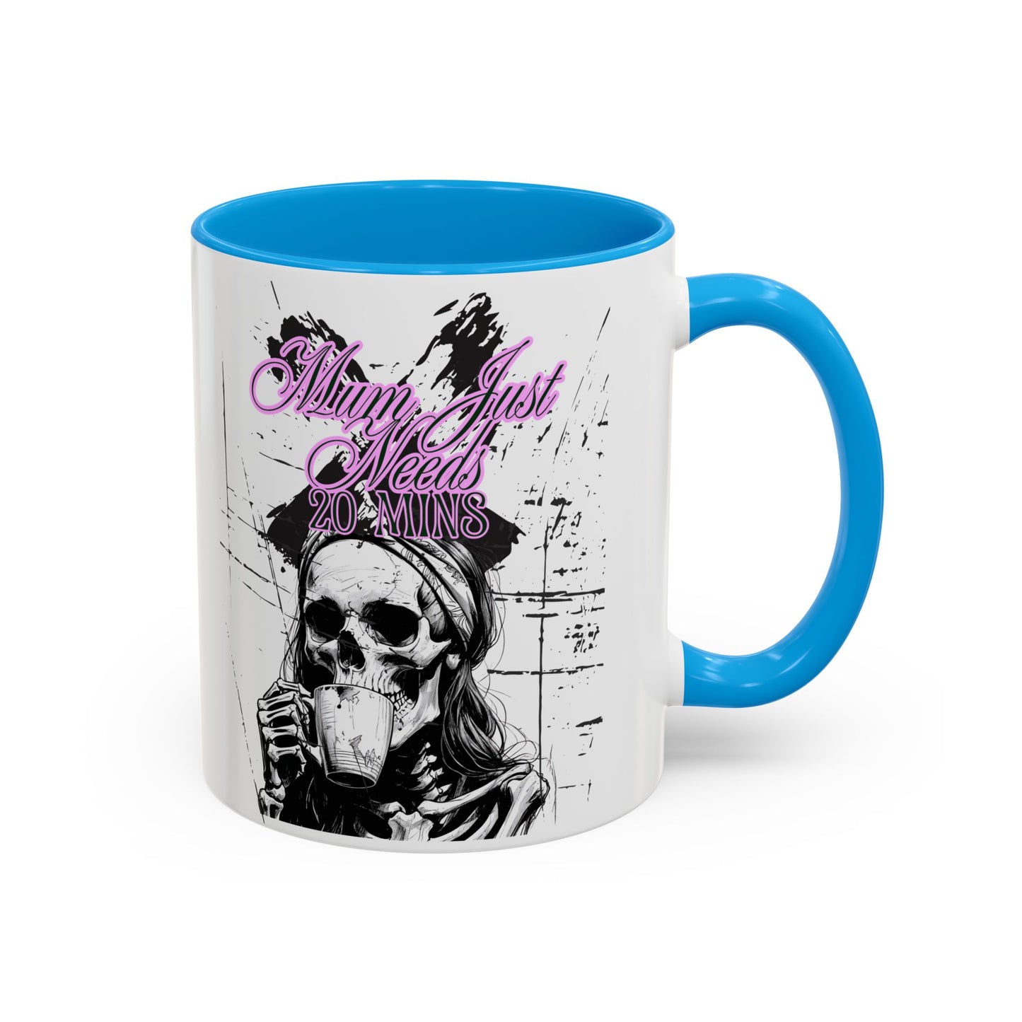 Mum Just Needs 20 min | Perfect for Coffee Lovers, Halloween Decor,