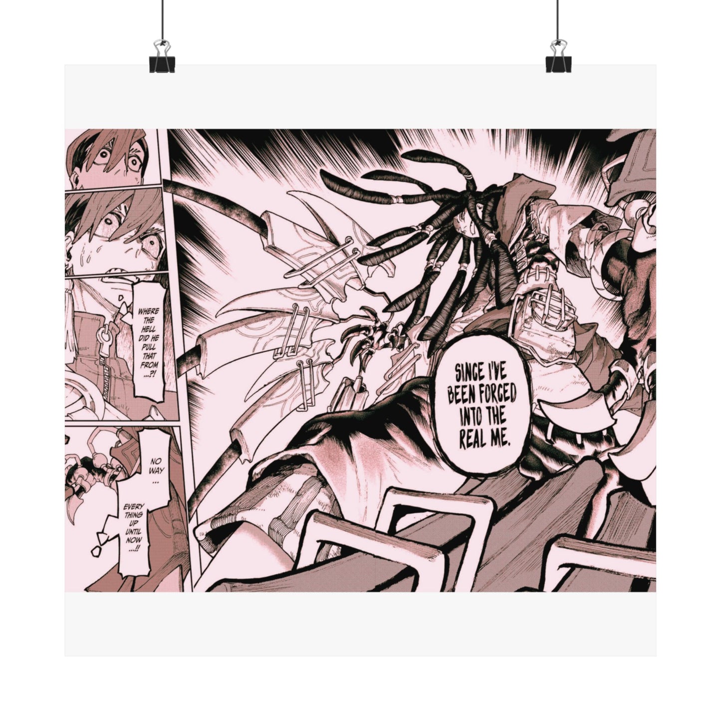 Gachiakuta Manga Action Scene Matte Horizontal Poster Anime Comic Panel Wall Art