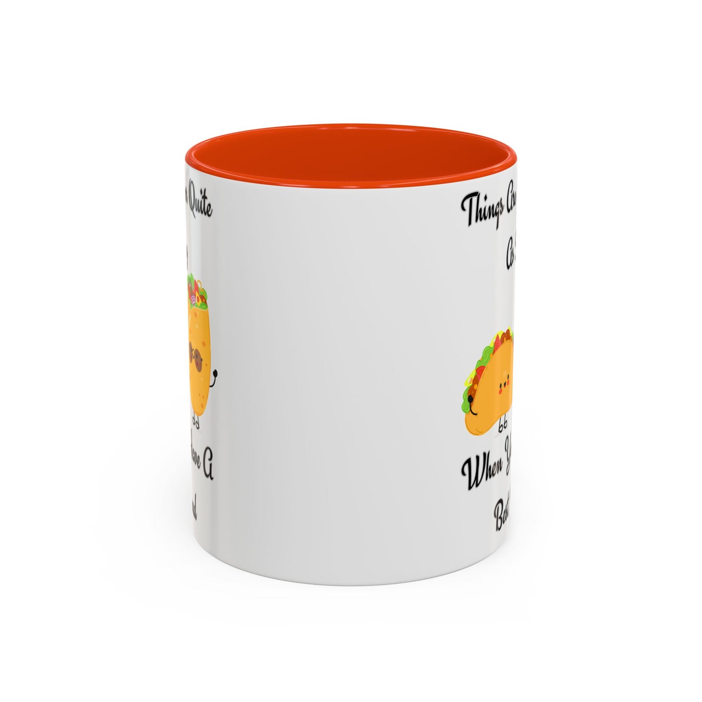 Best Friend Taco Mugs, Colorful Coffee Cups, Cute Gift for Friends