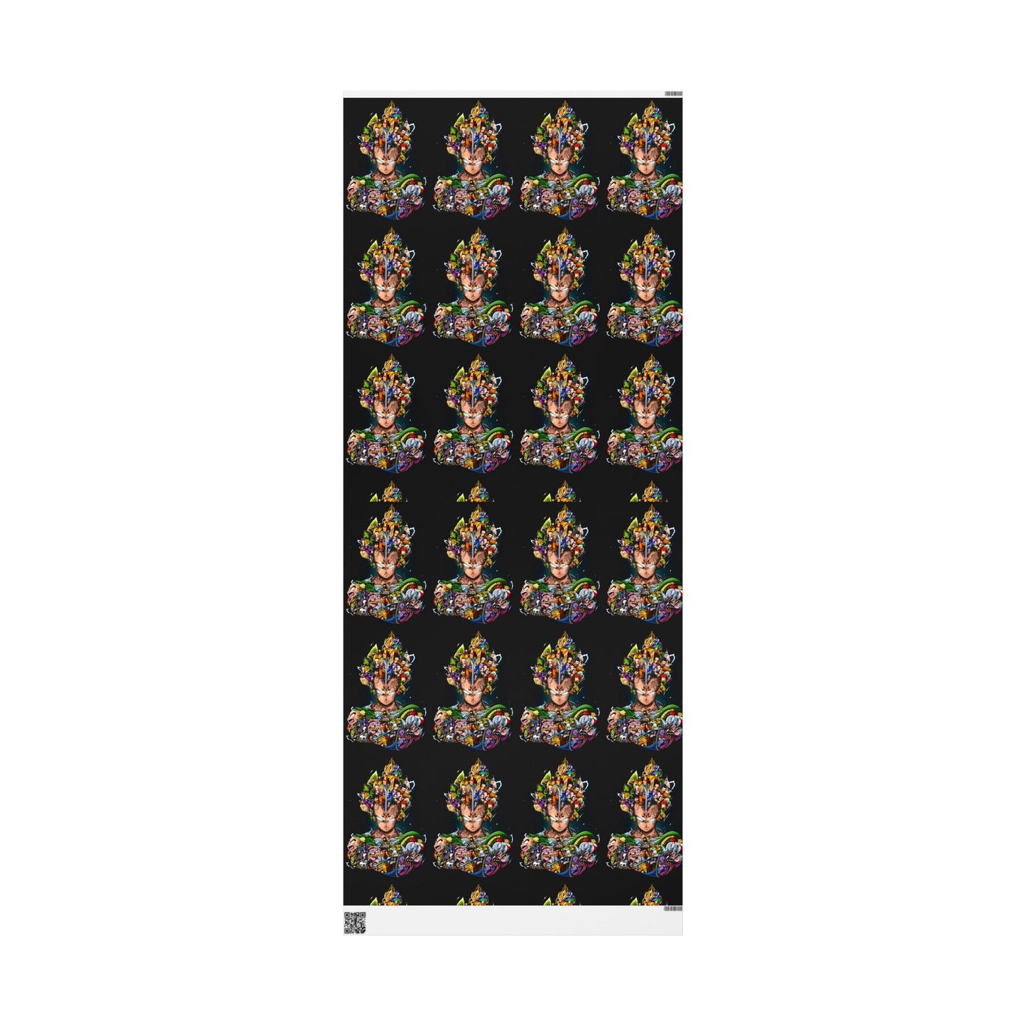 Wrapping Paper Roll — Colorful Anime Collage Gift Wrap