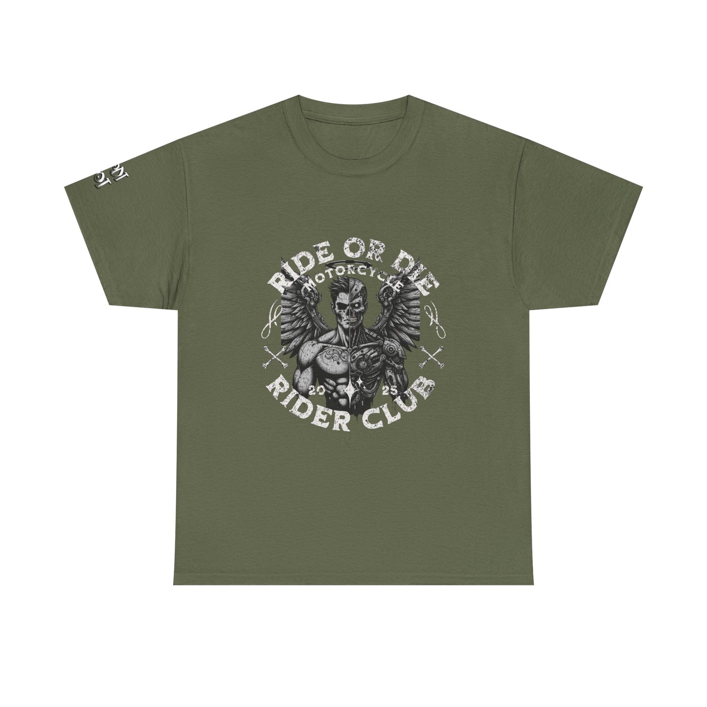 Ride or Die Motorcycle Unisex Heavy Cotton Tee, Biker Shirt, Motorcycle Club Apparel, Gift for Bikers, Casual Wear