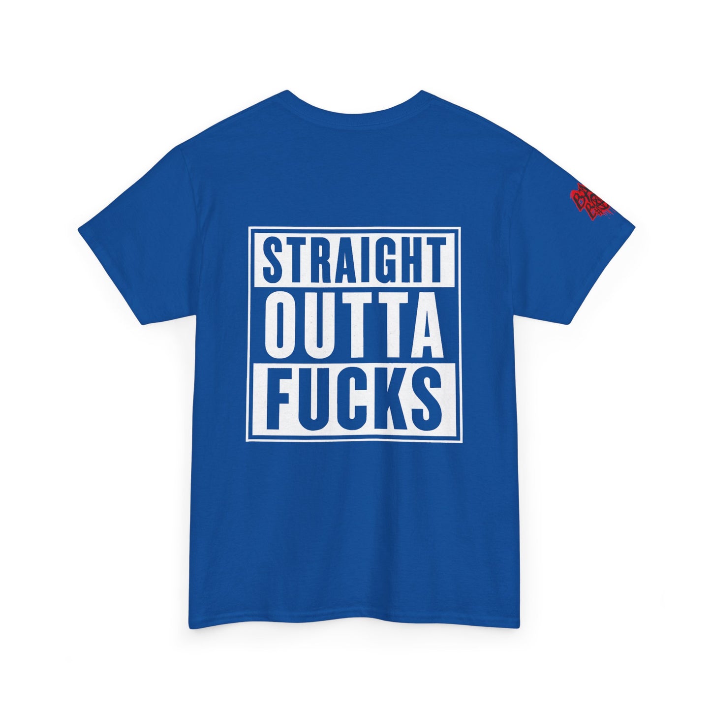 Straight Outta F*cks Unisex Heavy Cotton Tee - Casual Wear, Funny Shirt, Gift for Him/Her, Everyday Tee, Statement Shirt
