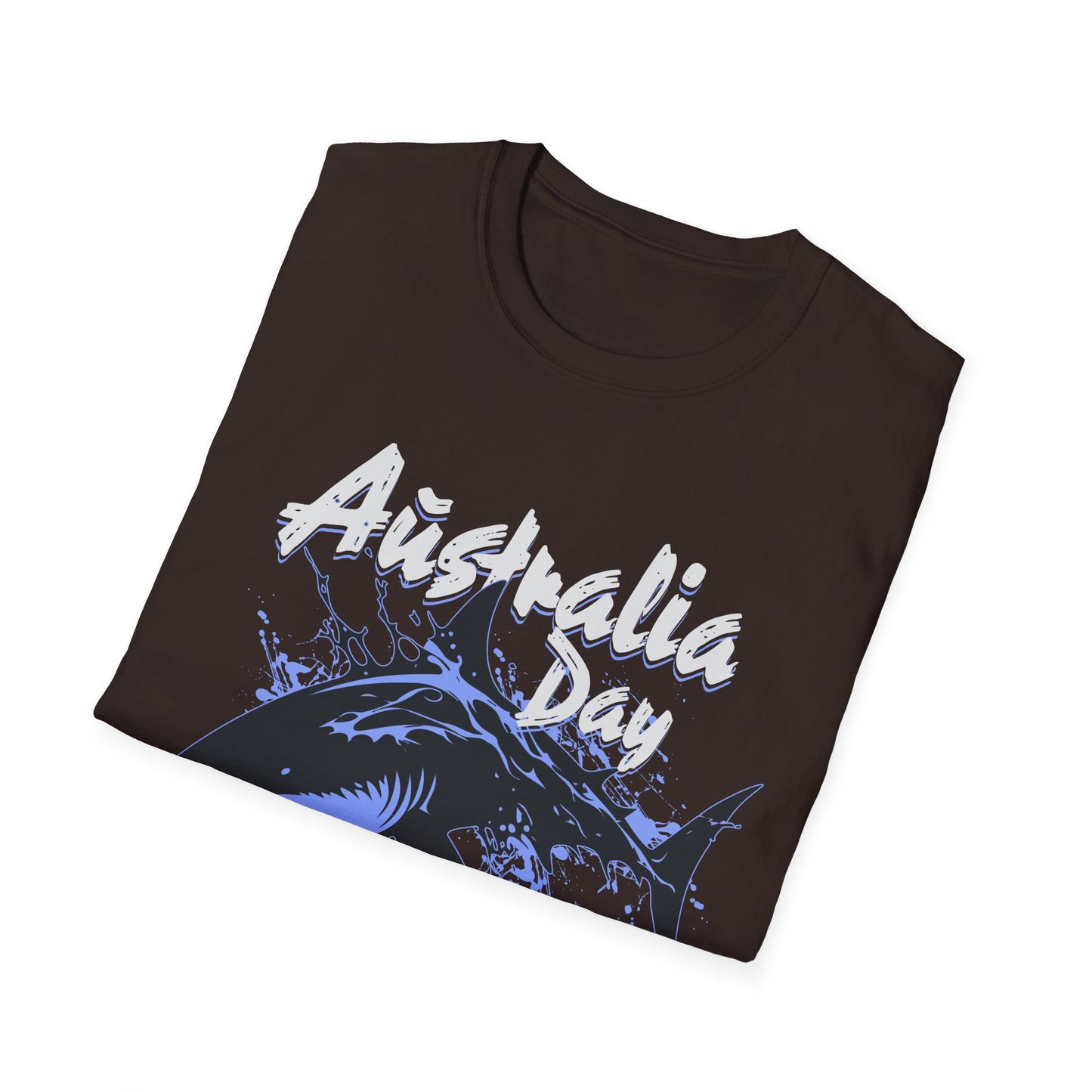 Australia Day Ready T-Shirt — Shark & Aussie Flag Celebration Tee