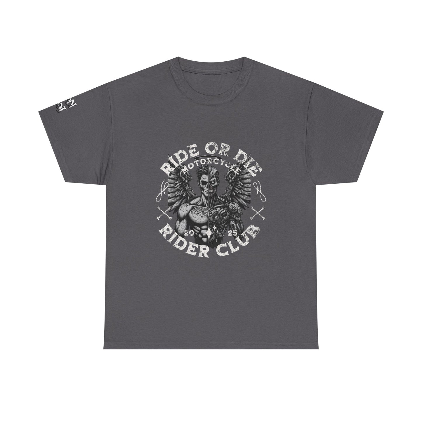 Ride or Die Motorcycle Unisex Heavy Cotton Tee, Biker Shirt, Motorcycle Club Apparel, Gift for Bikers, Casual Wear