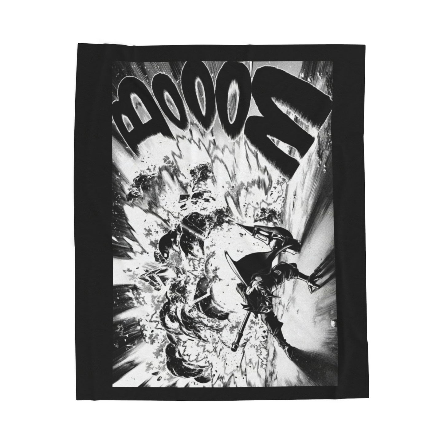 Follo Gachiakuta Manga Panel Blanket | Anime Comic Sound Effect Throw