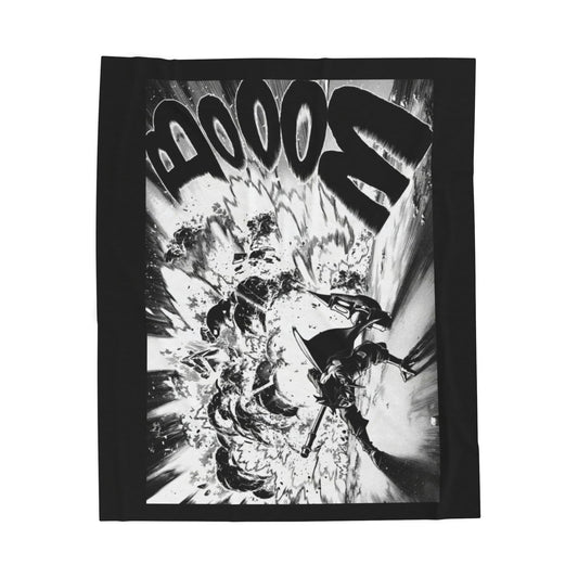 Follo Gachiakuta Manga Panel Blanket | Anime Comic Sound Effect Throw