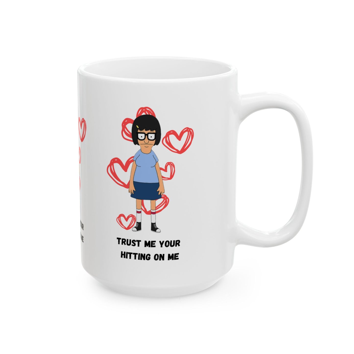 Humorous Ceramic Mug  Funny Gift for Coffee Lovers