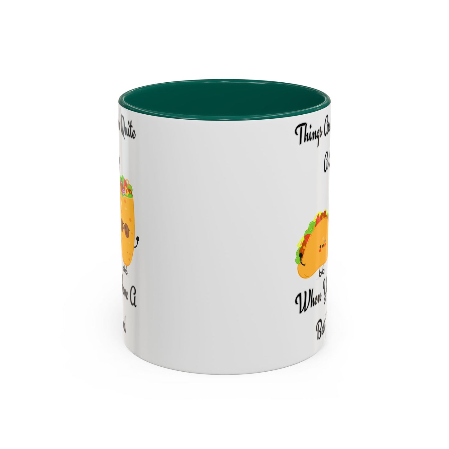 Best Friend Taco Mugs, Colorful Coffee Cups, Cute Gift for Friends