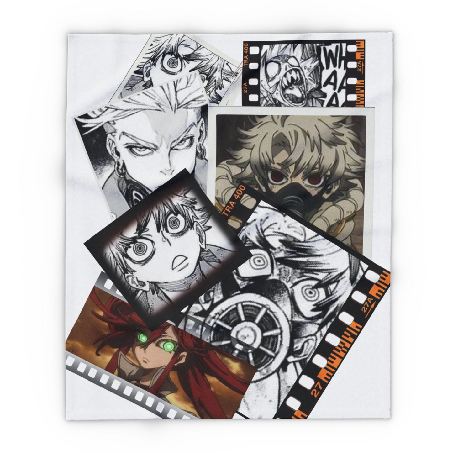 Anime-Inspired Arctic Fleece Blanket, Cozy Throw for Movie Nights