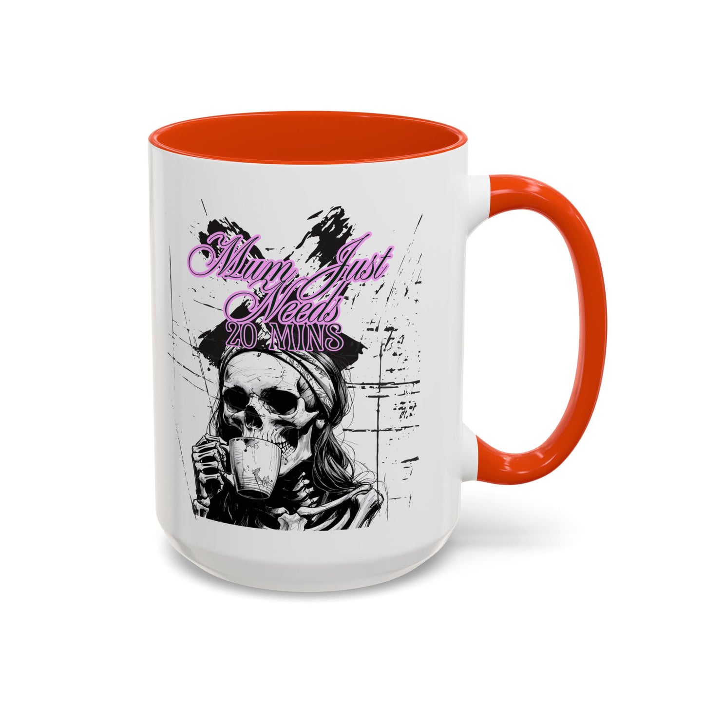 Mum Just Needs 20 min | Perfect for Coffee Lovers, Halloween Decor,