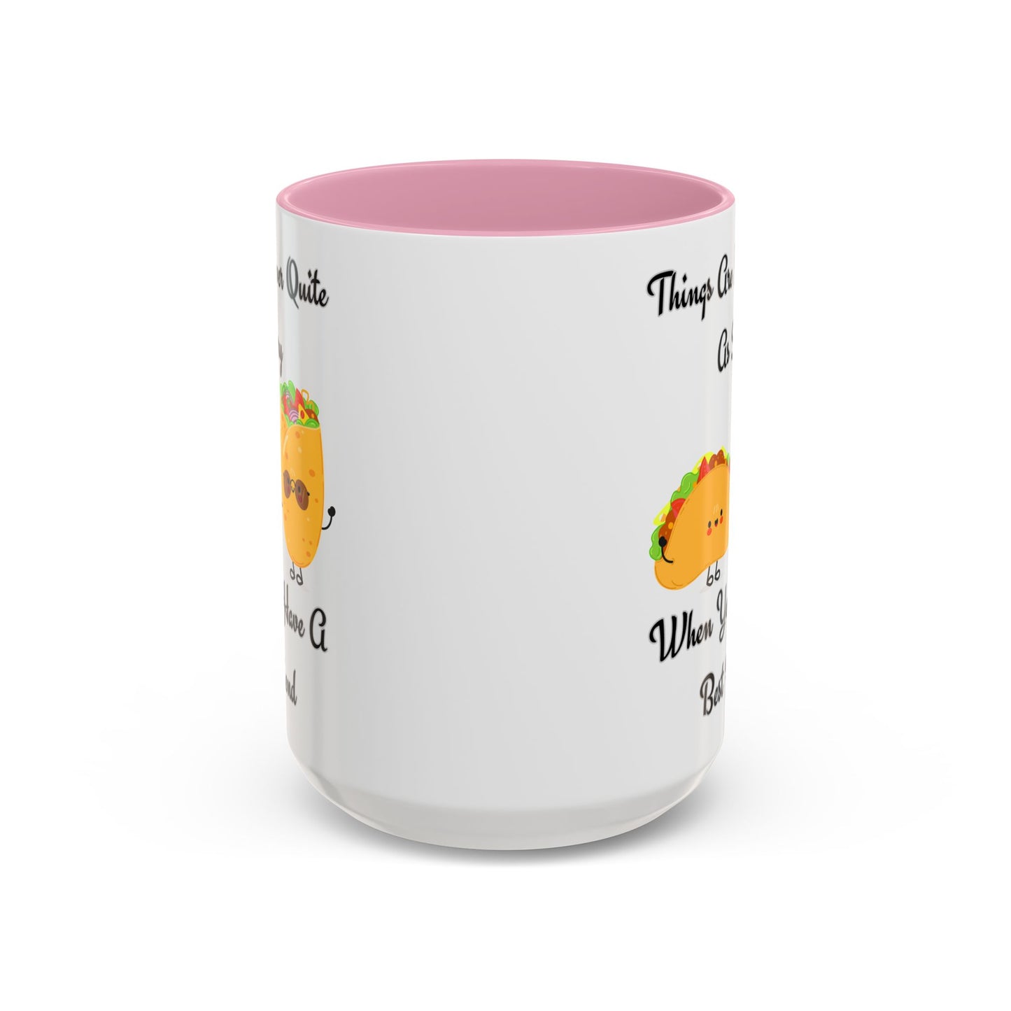 Best Friend Taco Mugs, Colorful Coffee Cups, Cute Gift for Friends