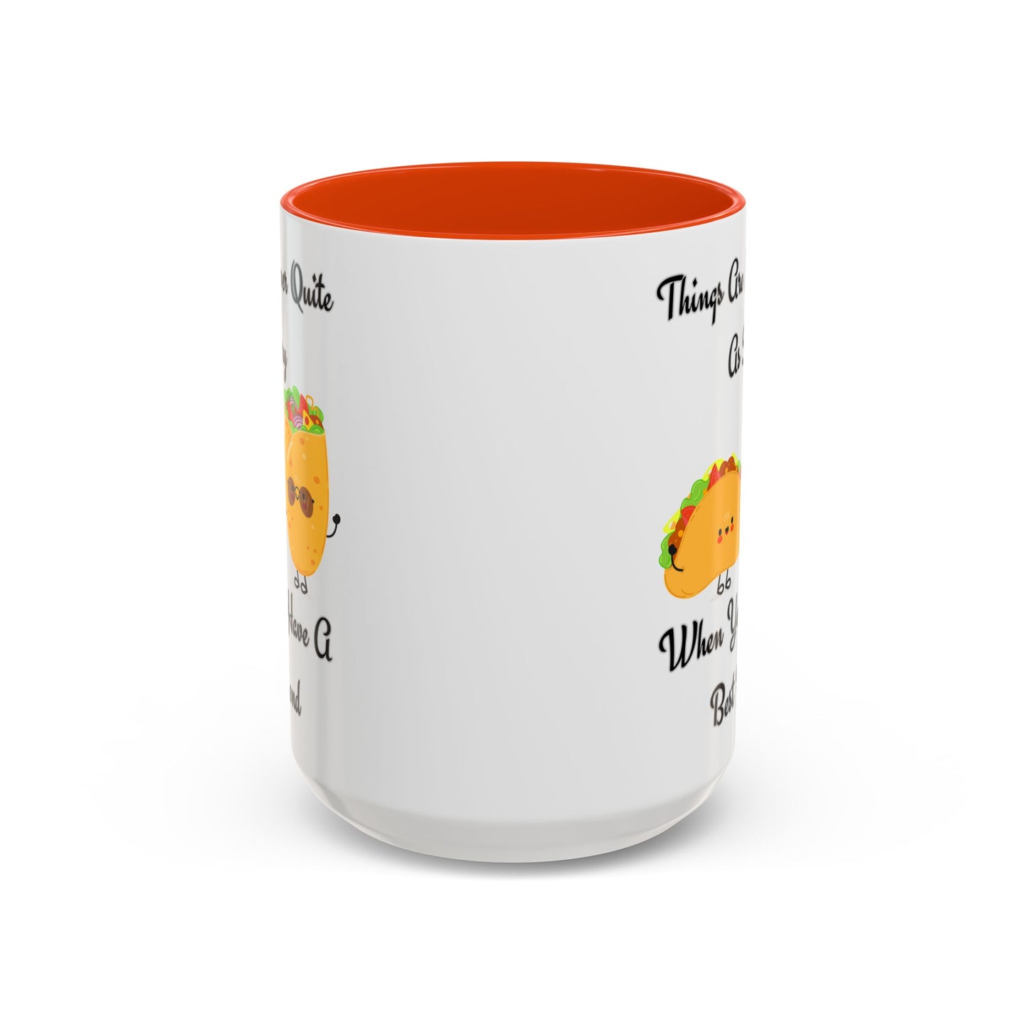Best Friend Taco Mugs, Colorful Coffee Cups, Cute Gift for Friends