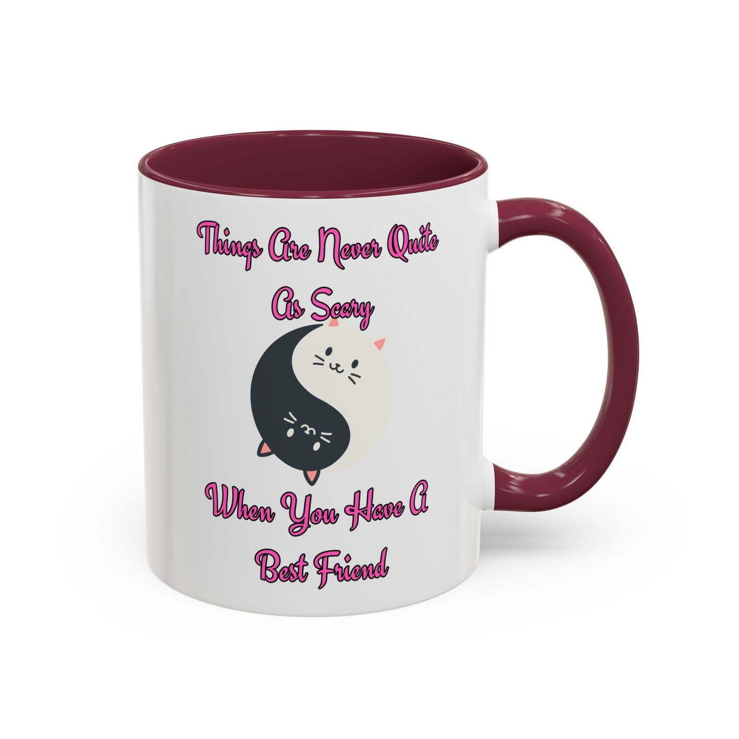 Cute Best Friend Coffee Mug Colorful Ceramic Mug for Friendship