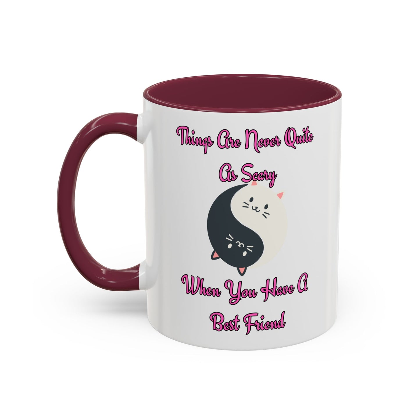 Cute Best Friend Coffee Mug | Colorful Ceramic Mug for Friendship | Gift for Besties, Birthdays, Friendship Day, Cute Mug
