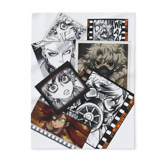 Anime-Inspired Arctic Fleece Blanket, Cozy Throw for Movie Nights