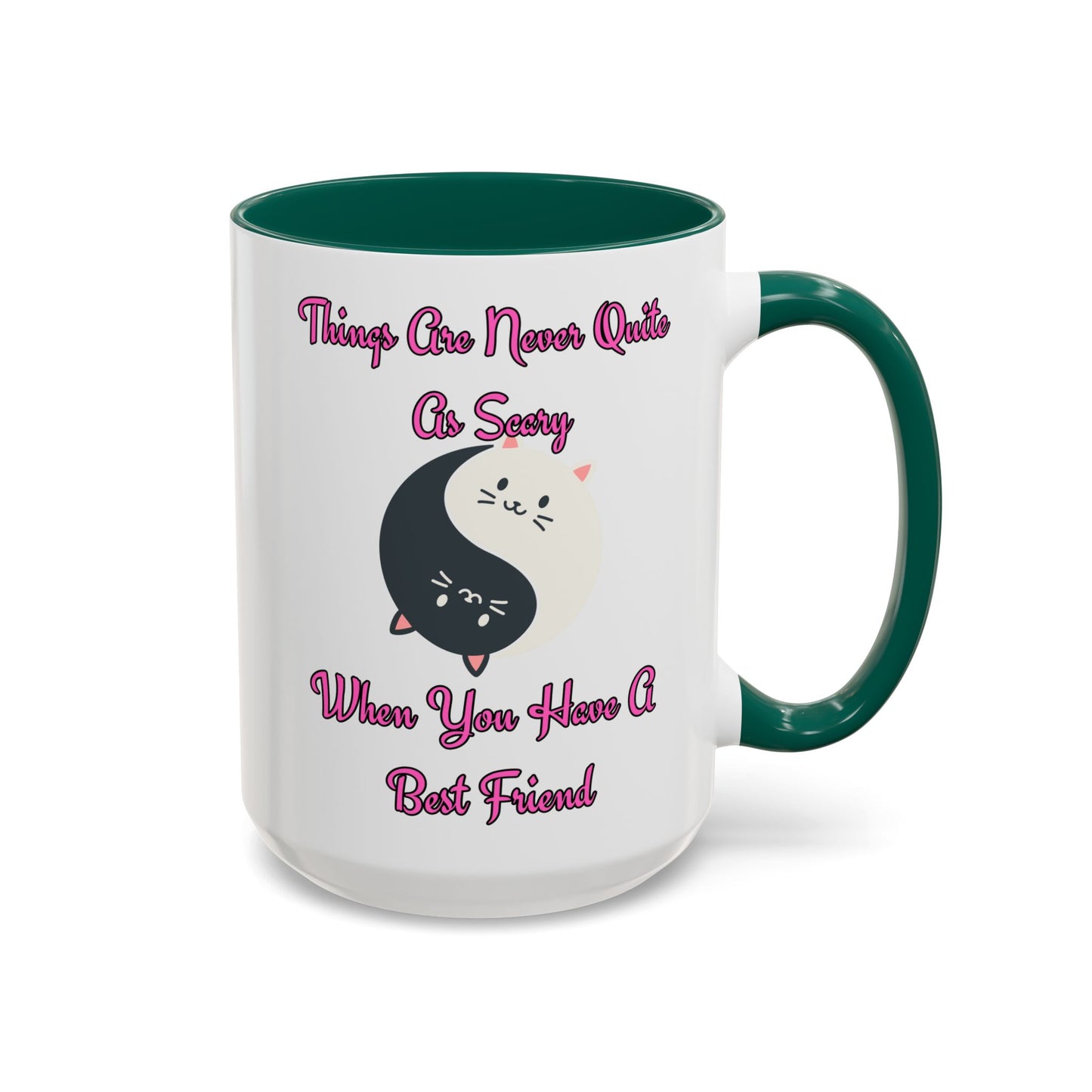Cute Best Friend Coffee Mug Colorful Ceramic Mug for Friendship