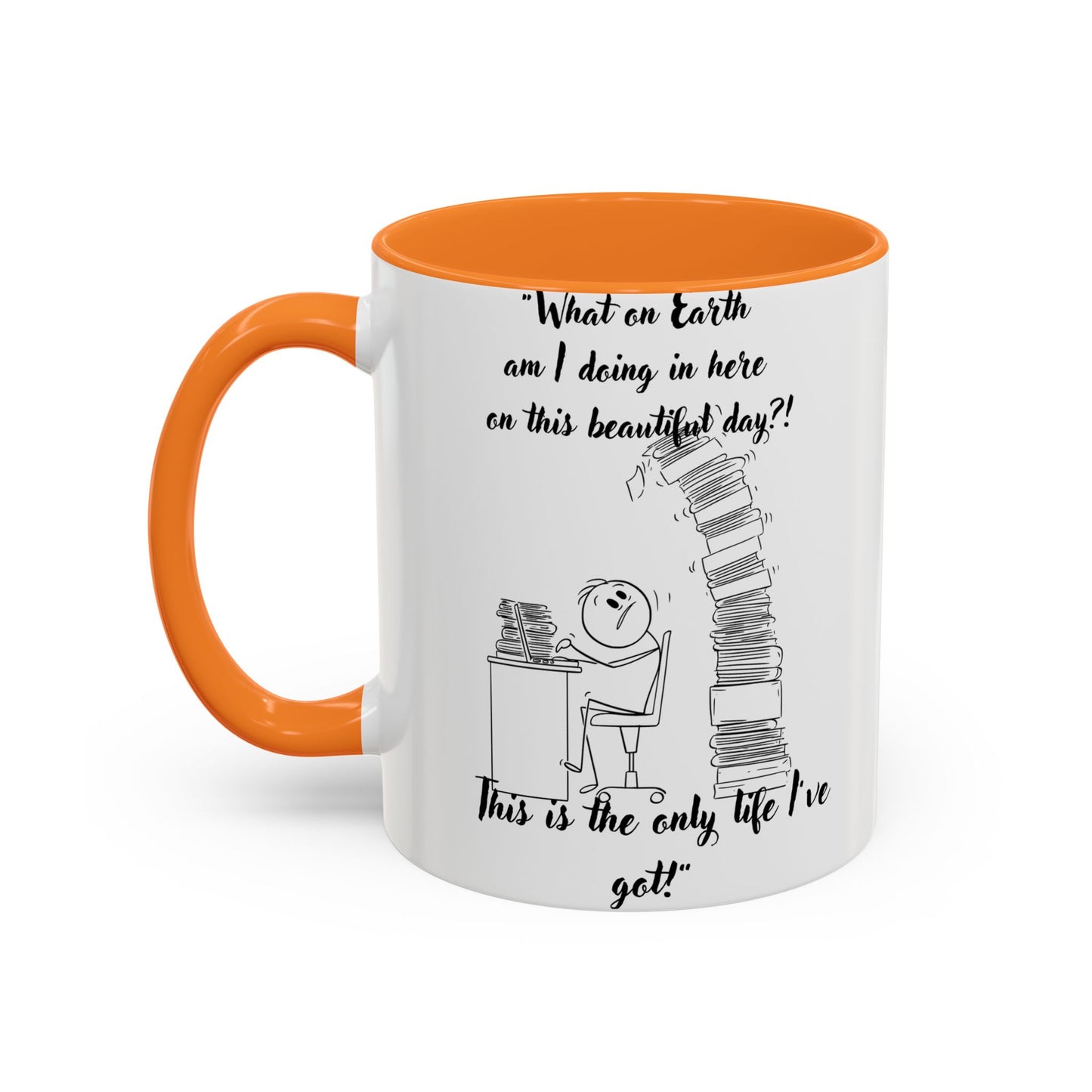What am I doing here  Coffee Mug - Perfect for Writers, Students, and Book