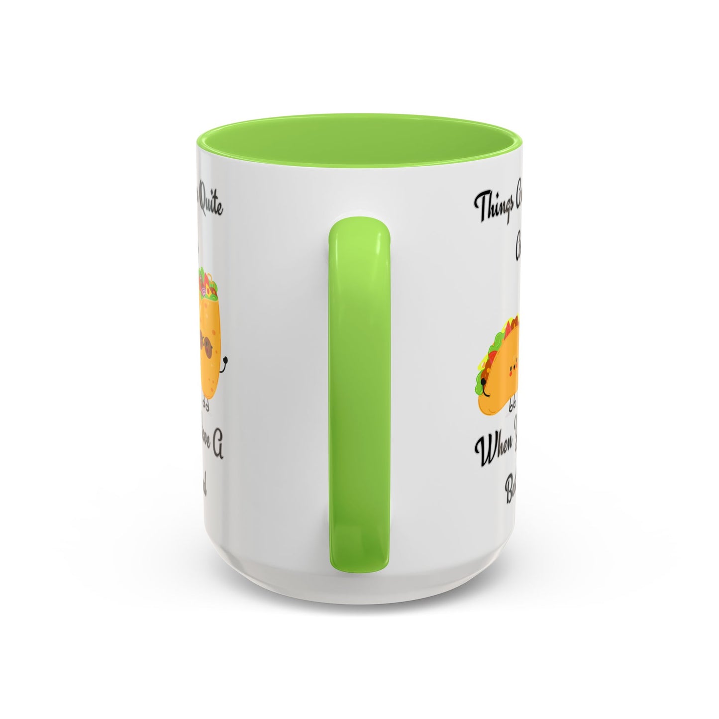 Best Friend Taco Mugs, Colorful Coffee Cups, Cute Gift for Friends