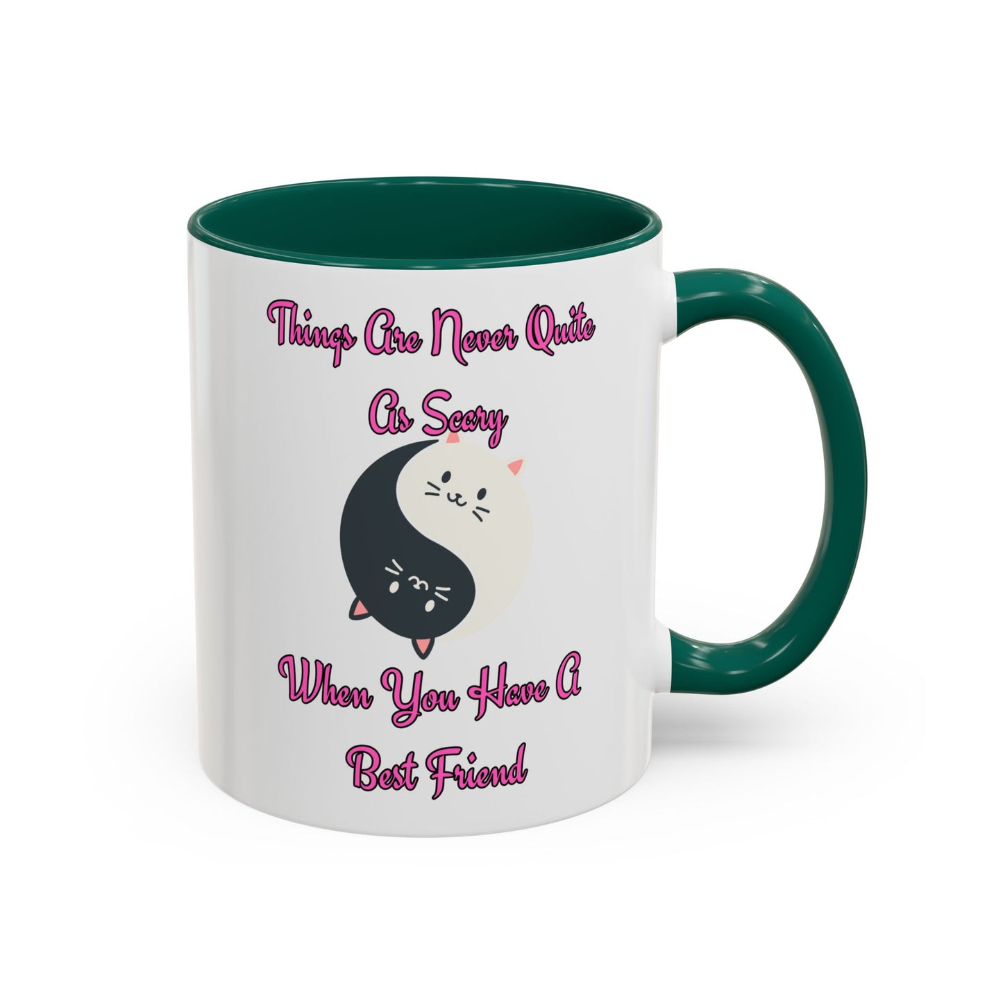 Cute Best Friend Coffee Mug Colorful Ceramic Mug for Friendship