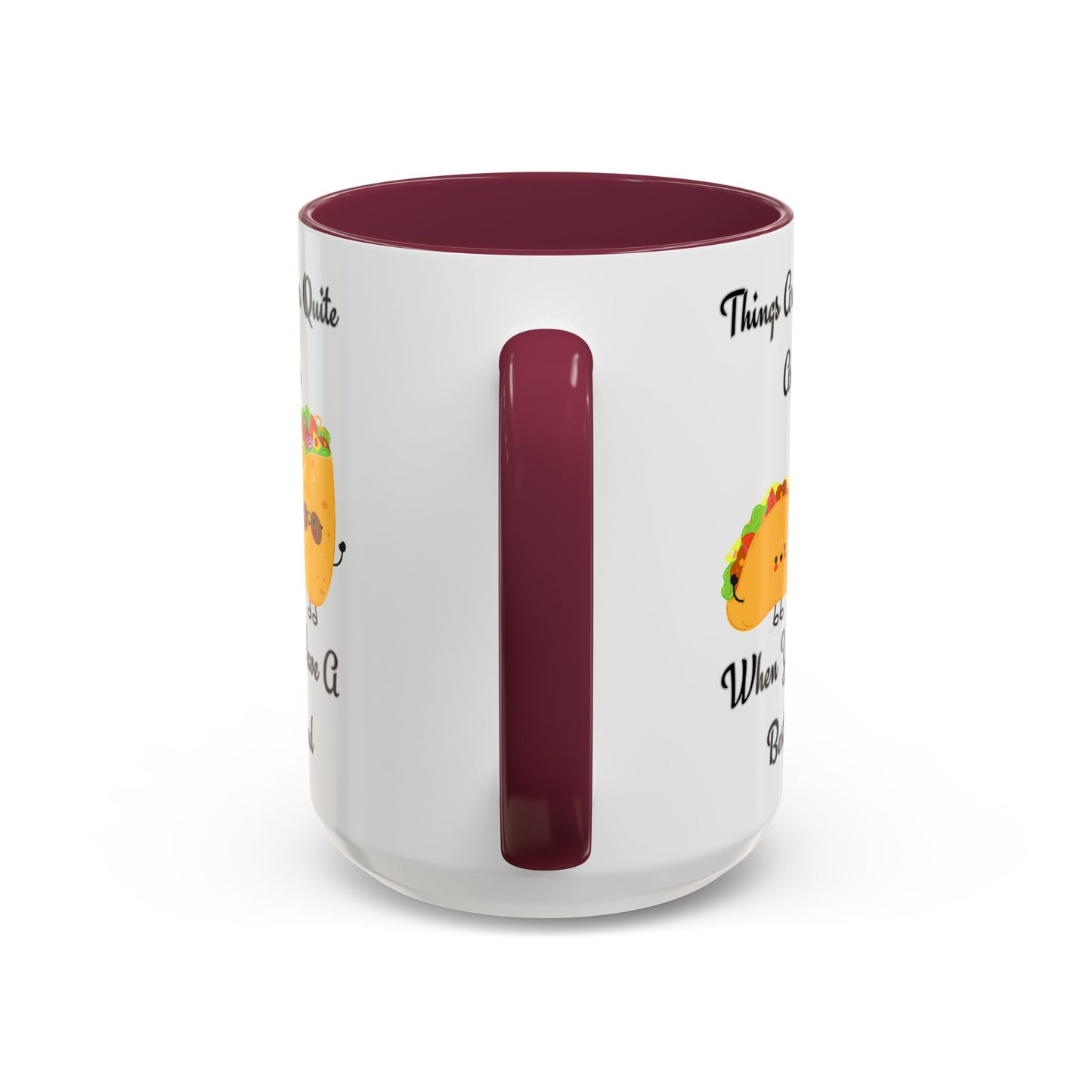 Best Friend Taco Mugs, Colorful Coffee Cups, Cute Gift for Friends