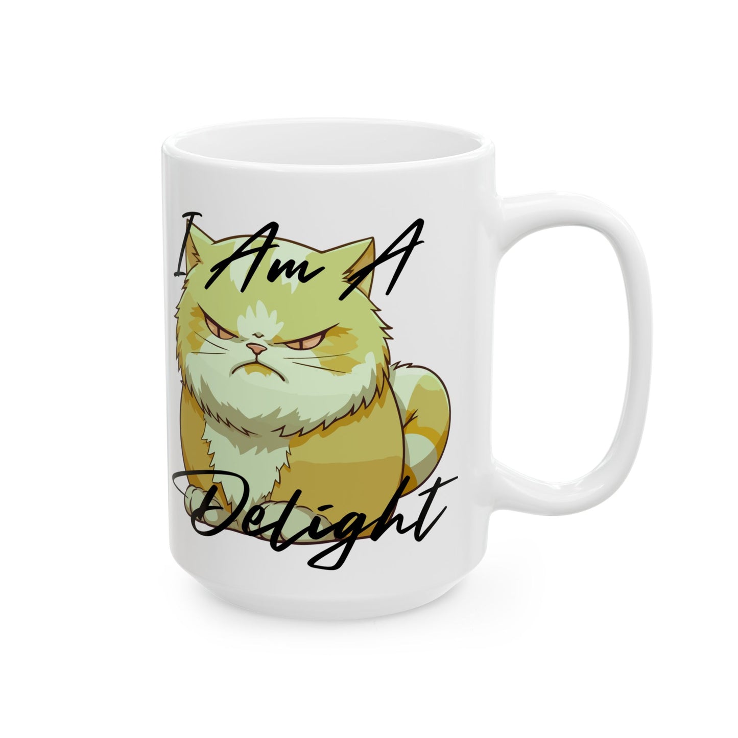 Paw-steely I'm a delight Cozy Cat Mug, Perfect Gift for Cat Lovers,