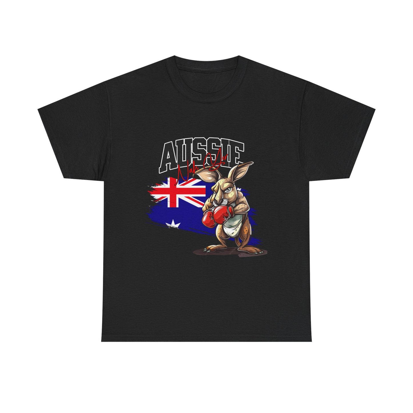 Aussie Boxing Kangaroo T-Shirt – Australian Flag Graphic Tee