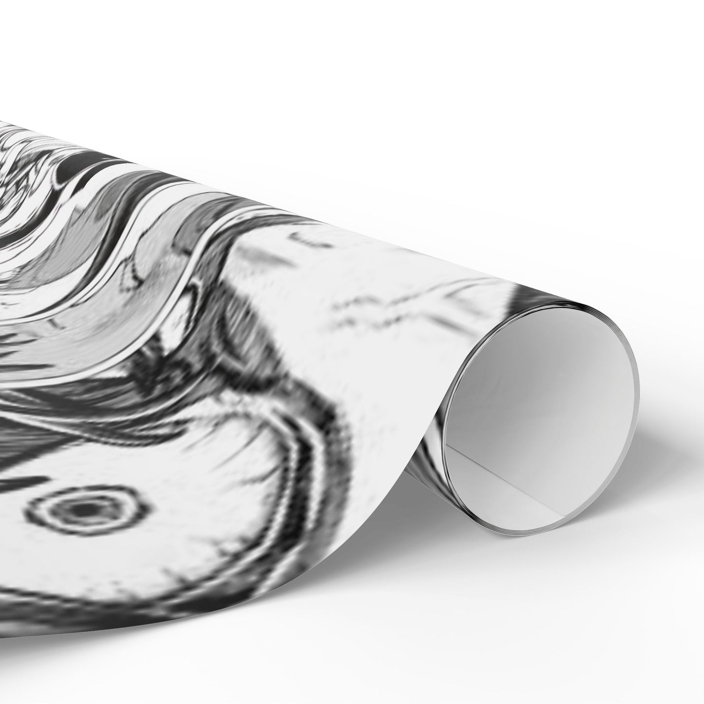 Gachiakuta Black White Abstract Marble Wrapping Papers | Modern Gift Wrap Roll