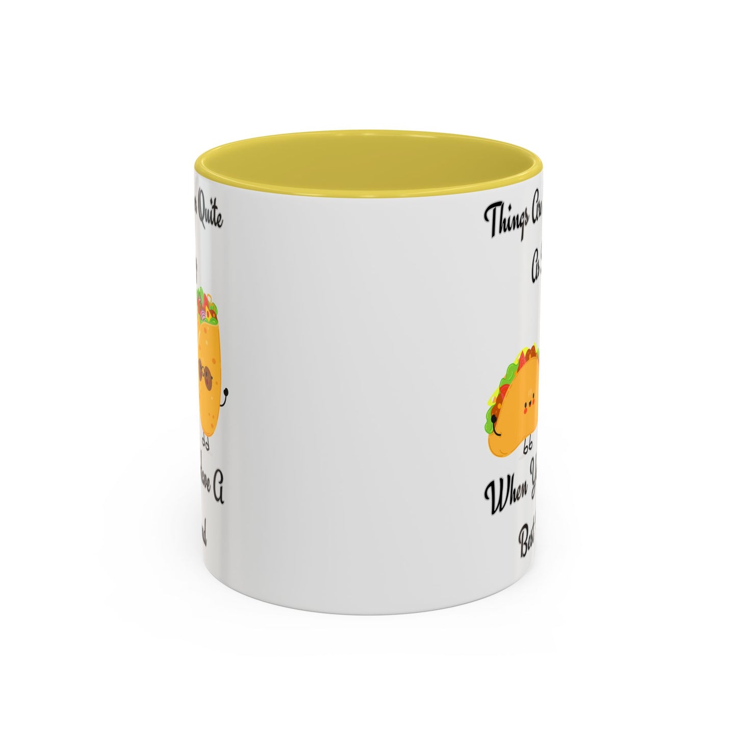 Best Friend Taco Mugs, Colorful Coffee Cups, Cute Gift for Friends