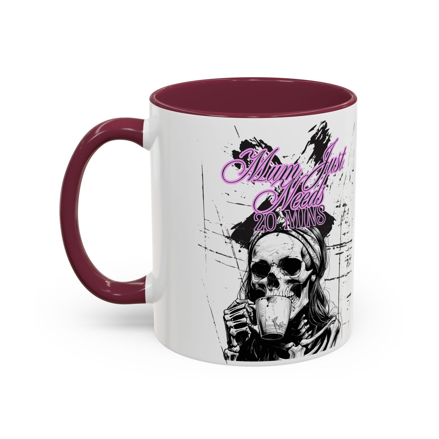 Mum Just Needs 20 min | Perfect for Coffee Lovers, Halloween Decor,