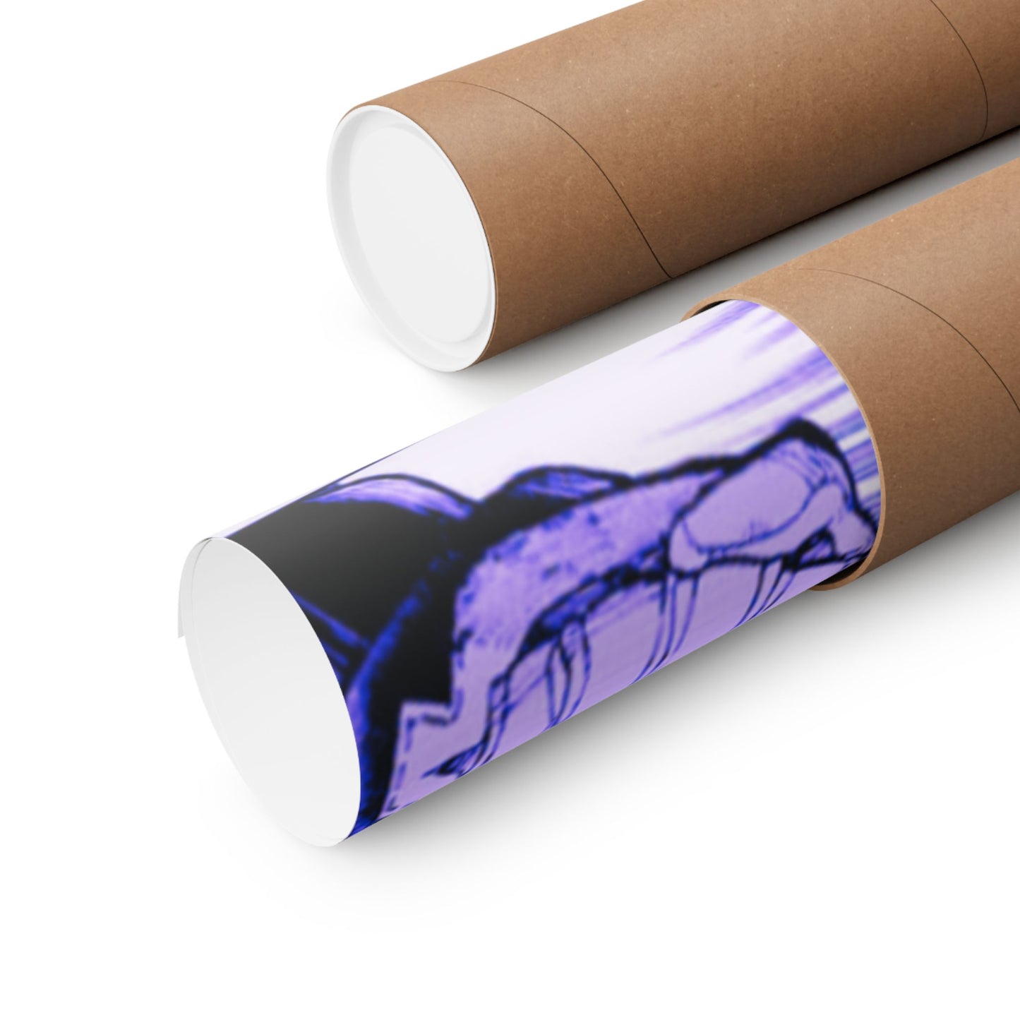 Gachiakauta Fight Scene Matte Horizontal Poster | Action Manga Wall Art