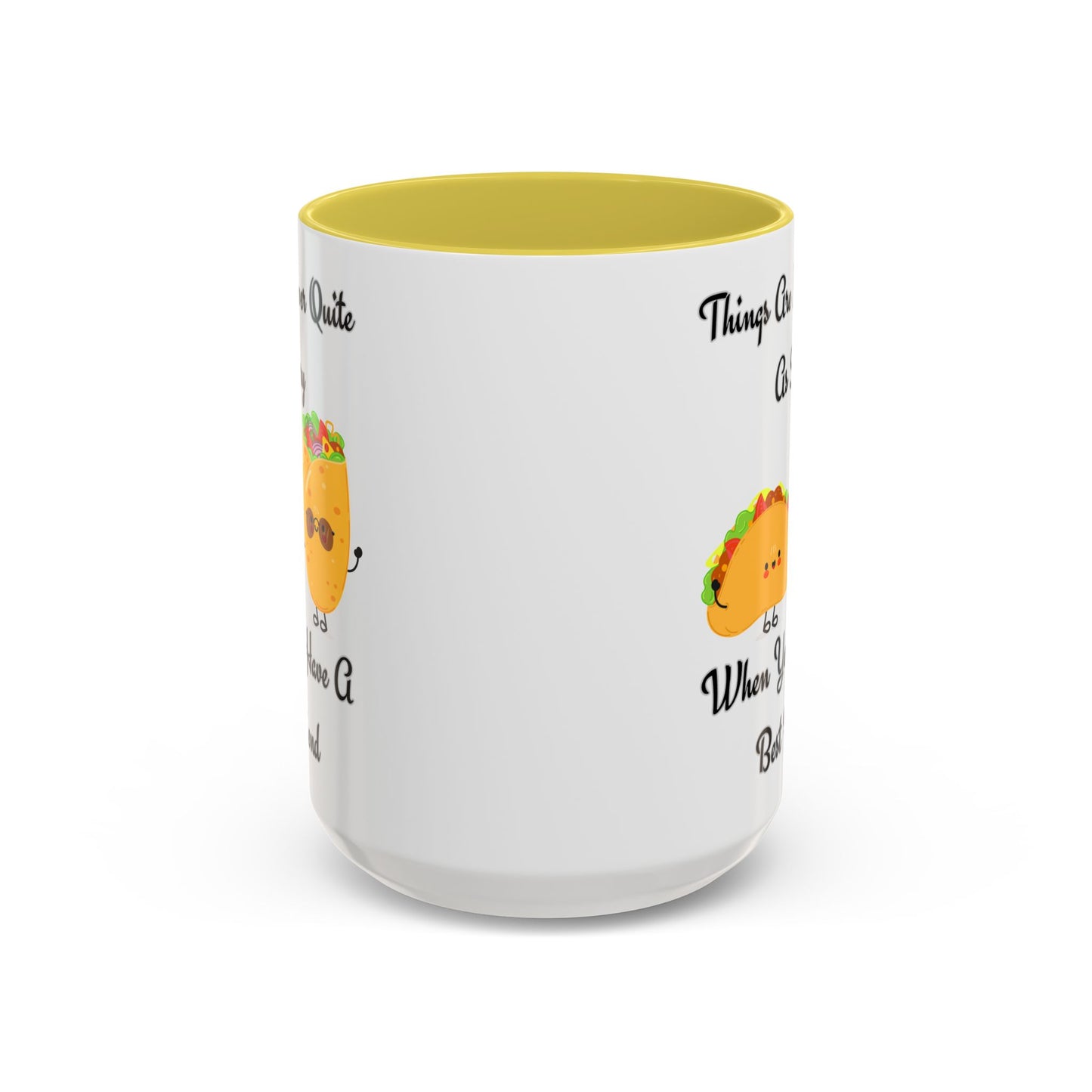 Best Friend Taco Mugs, Colorful Coffee Cups, Cute Gift for Friends