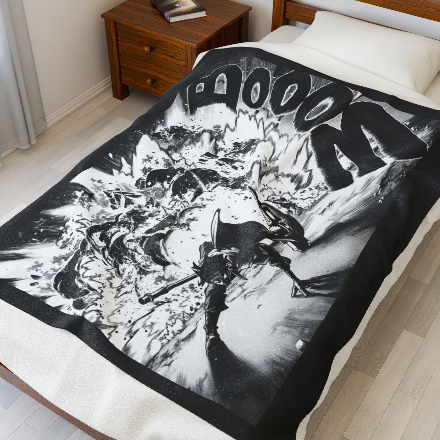 Follo Gachiakuta Manga Panel Blanket | Anime Comic Sound Effect Throw