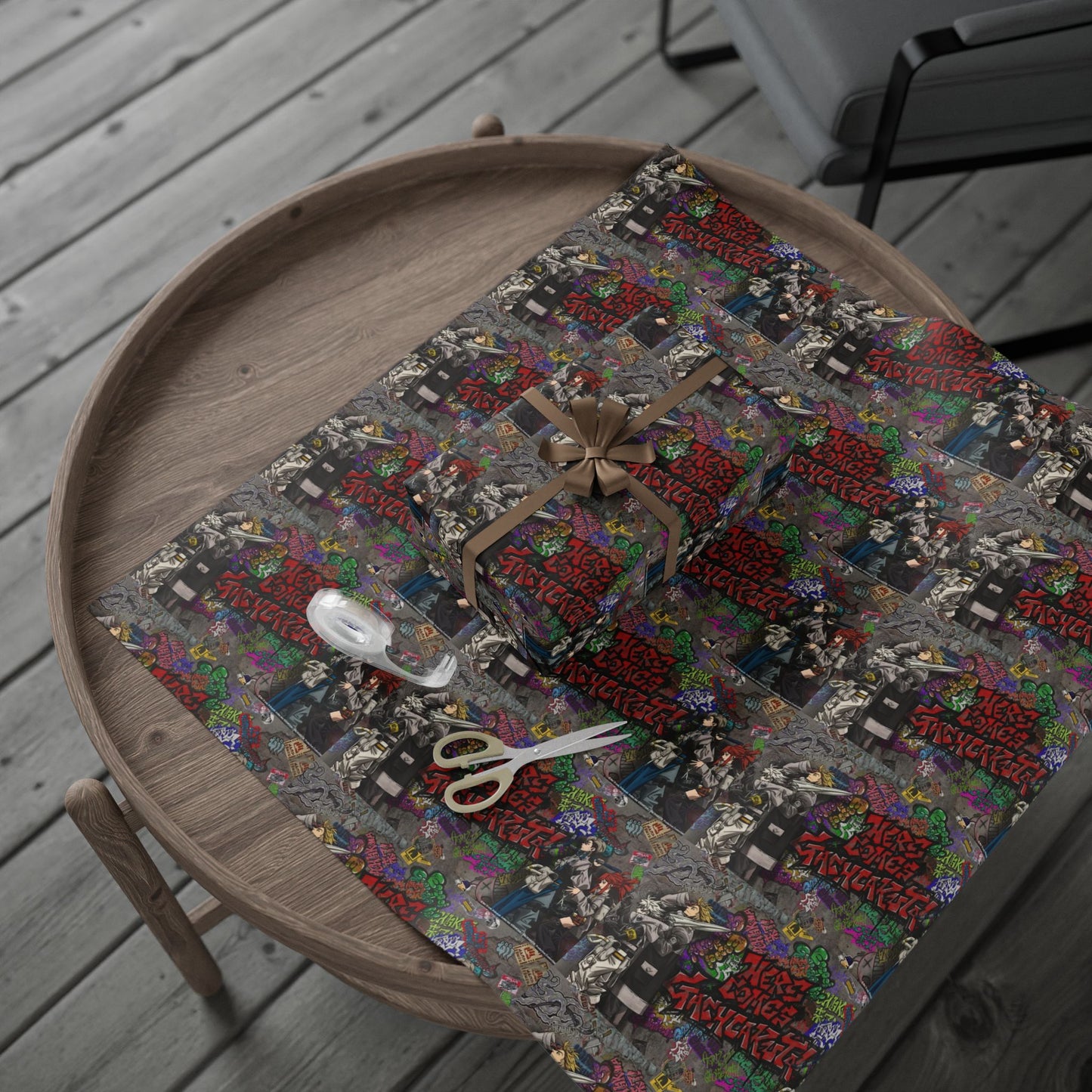 Gachiakuta Wrapping Papers | Street Art Gift Wrap Roll