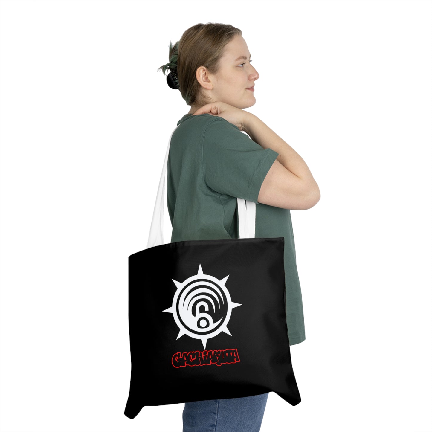 Gachiakuta Anime Face Tote, Black Graphic Shoulder Bag  Gothic Manga Art