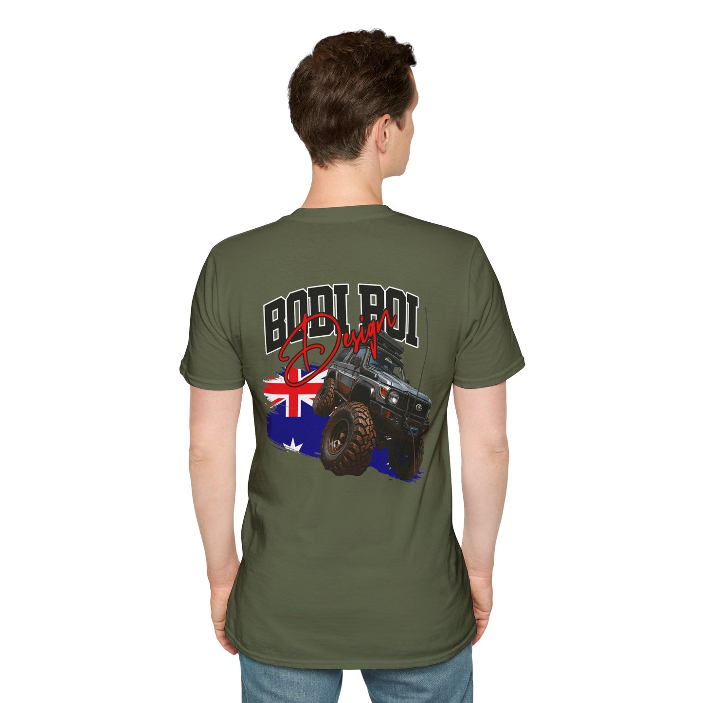 4x4 Offroad T-Shirt — "Bold Boy" Australia Flag Truck Graphic